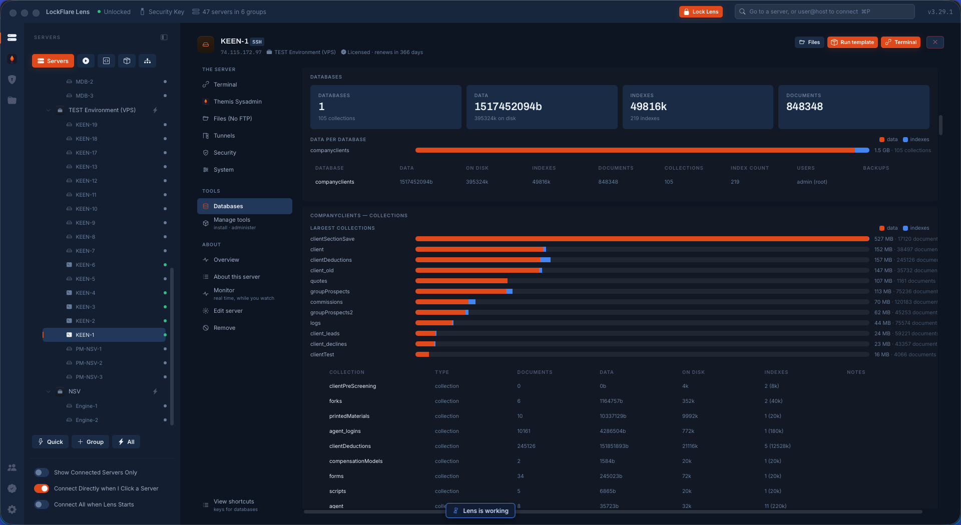 The report, the firewall of every member as one table
