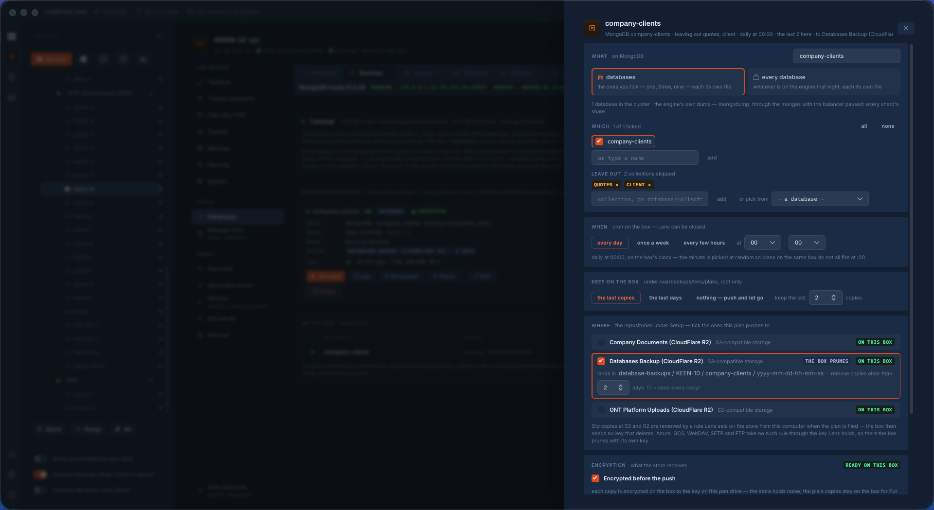 Scheduling the cluster backup to Cloudflare R2